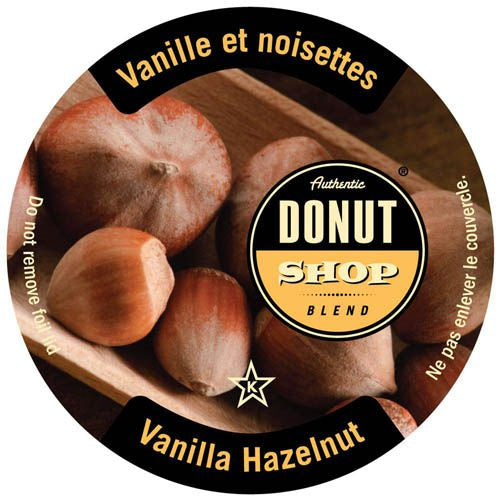 Authentic Donut Shop Vanilla Hazelnut  Single Serve Coffee