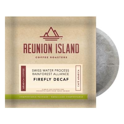 Reunion Island Firefly Decaf Coffee Pods