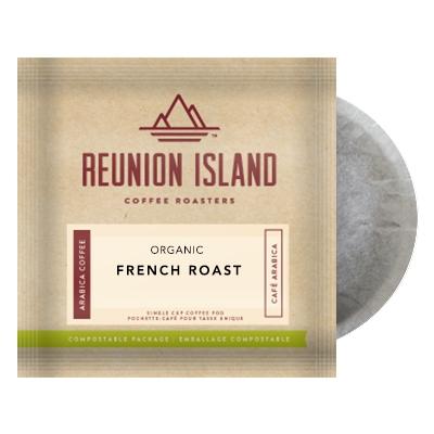 Reunion Island Organic French Roast Coffee Pods